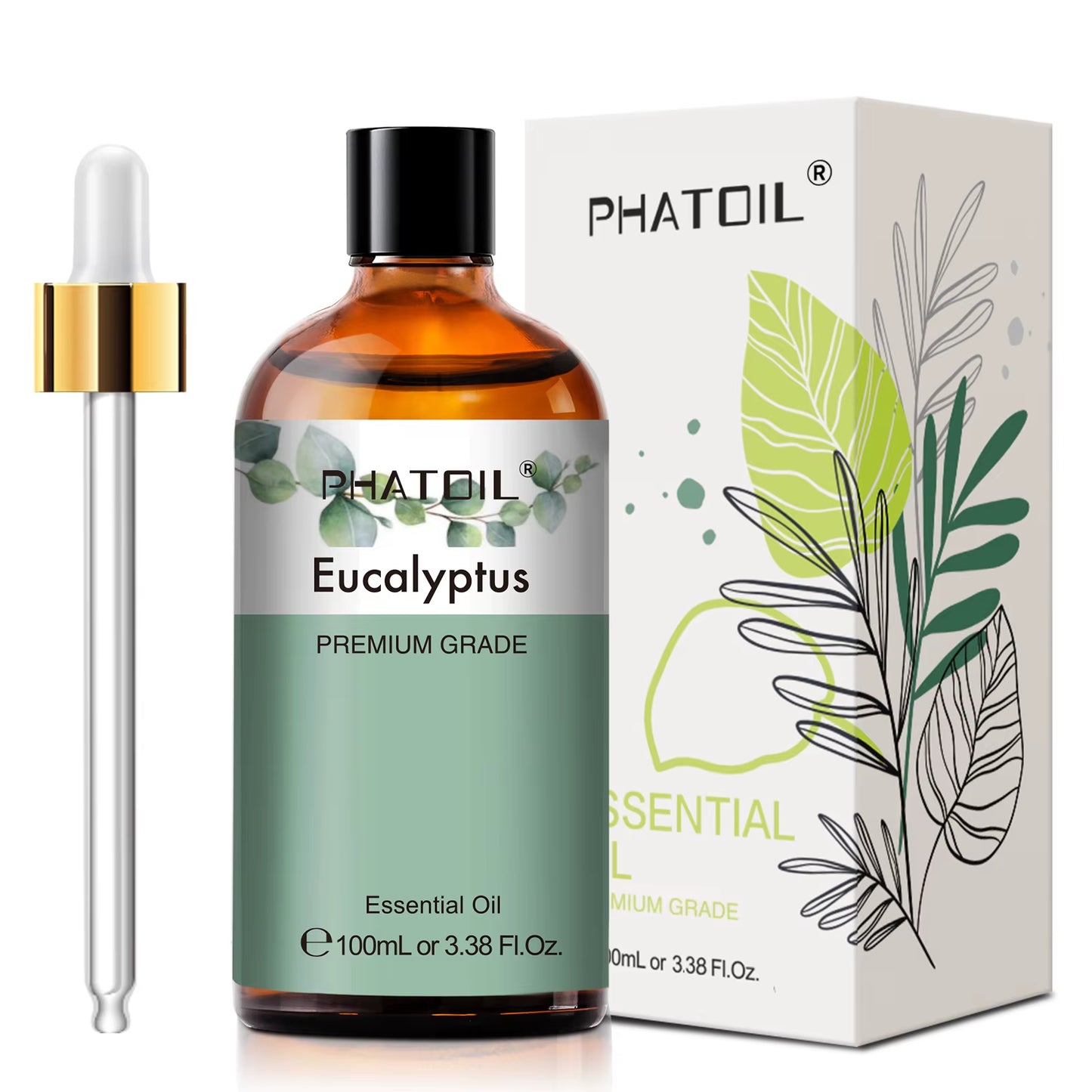 100Ml Eucalyptus Essential Oil for Skin Lavender Vanilla Jasmine Lemon Bergamot Aroma Oil for Aromatherapy Candle Making