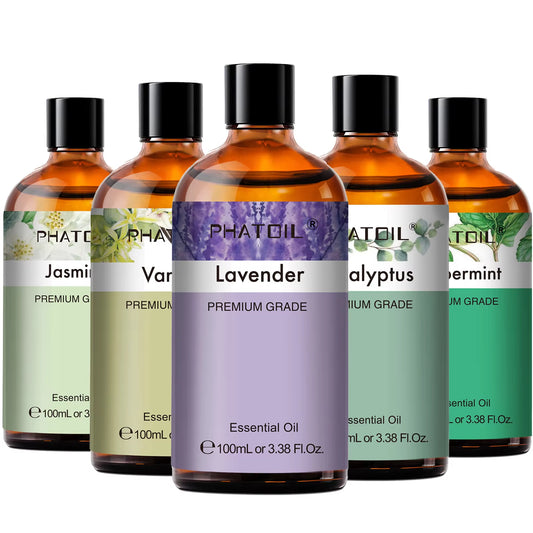 100Ml Eucalyptus Essential Oil for Skin Lavender Vanilla Jasmine Lemon Bergamot Aroma Oil for Aromatherapy Candle Making